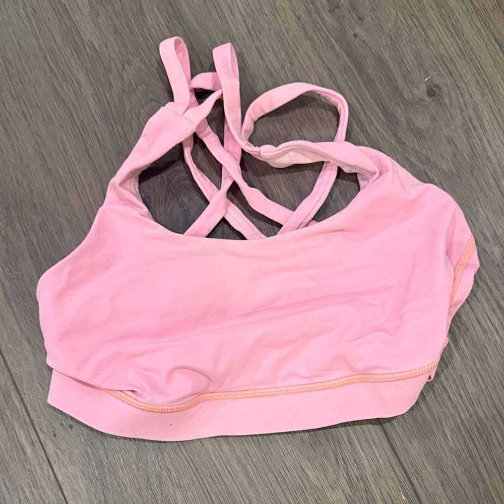 lululemon athletica Light Pink Crisscross Sports Bra